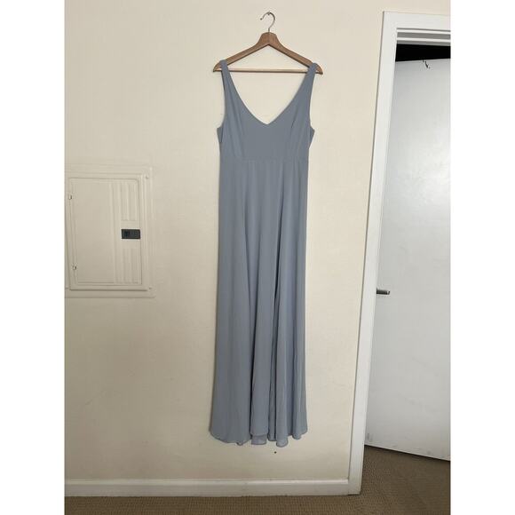 Show Me Your Mumu Maxi Dress Formal Blue Size Large - Picture 2 of 9